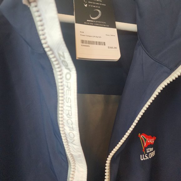 Zero Restriction 2023 US Open Power Torque 1/4 Zip Short Sleeve Golf Jacket - Picture 6 of 9